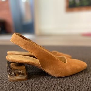 Maguire, Malaga Slingback Heels, Size 36, Brown